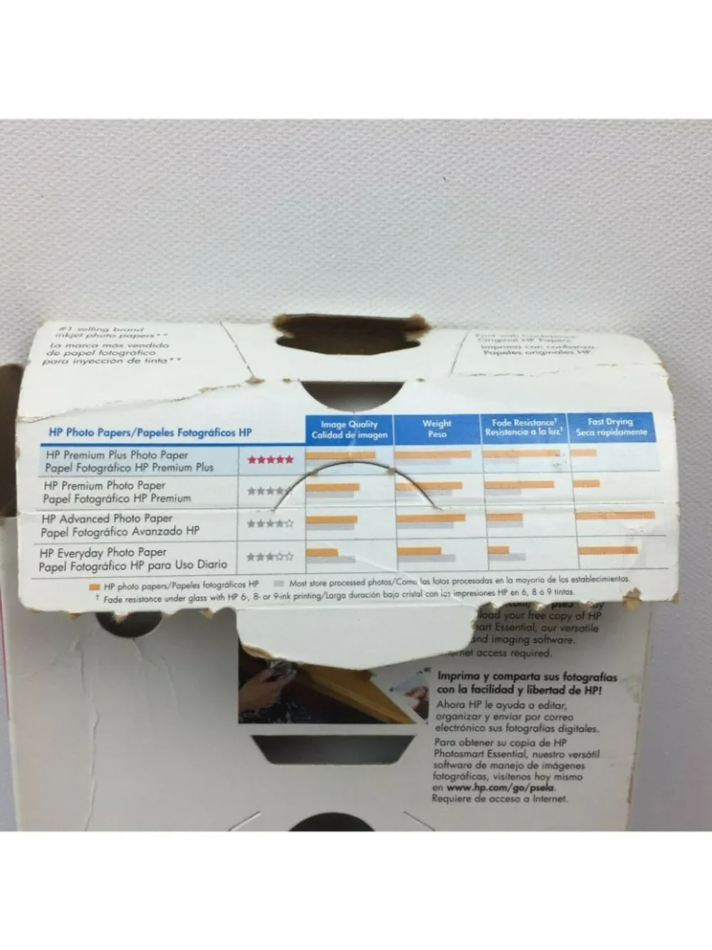 HP Inkjet Photo Paper Q6564A  4x6 Premium Plus Soft Gloss Printer 62 Sheets